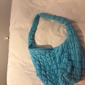 Stylish Blue Quilted Women's Bag